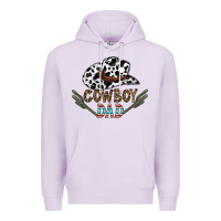 Lilac cowboy dad Premium Hoodie - CowhideDigitalArt