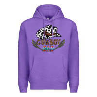 Purple cowboy dad Premium Hoodie - CowhideDigitalArt