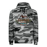 Slate Camo cowboy dad Premium Hoodie - CowhideDigitalArt