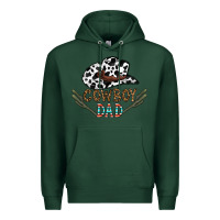 Sports Green cowboy dad Premium Hoodie - CowhideDigitalArt