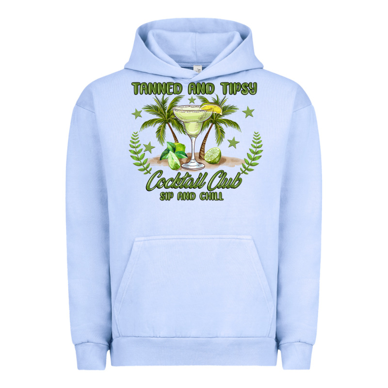 Tanned And Tipsy Cocktail Club Sip And Chill Urban Hoodie by JahusDesignShop | Teevron