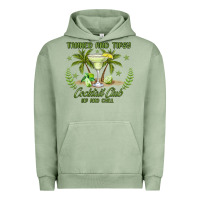 Pigment Oil Green tanned and tipsy cocktail club sip and chill Urban Hoodie - JahusDesignShop