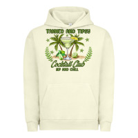 Pigment Pistachio tanned and tipsy cocktail club sip and chill Urban Hoodie - JahusDesignShop