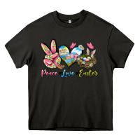 Asphalt Peace love Easter Heavy Core Tee - LillyAllenDesigns