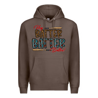 Coffee hey batter batter batter Premium Hoodie - CowhideDigitalArt