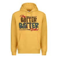 Mustard hey batter batter batter Premium Hoodie - CowhideDigitalArt