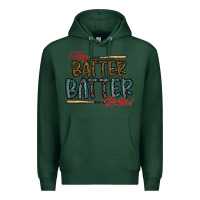 Sports Green hey batter batter batter Premium Hoodie - CowhideDigitalArt