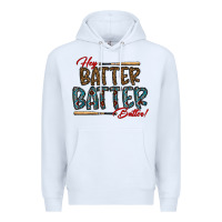 White hey batter batter batter Premium Hoodie - CowhideDigitalArt