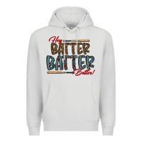 Dove Grey hey batter batter batter Premium Hoodie - CowhideDigitalArt