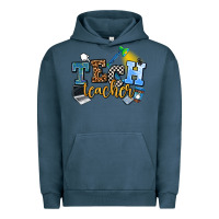 Pigment Midnight Navy tech teacher Urban Hoodie - AdoDesignShop