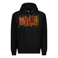 Black mini christmas Premium Hoodie - FaDigitalArtStudio