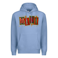Colony Blue mini christmas Premium Hoodie - FaDigitalArtStudio