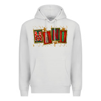 Dove Grey mini christmas Premium Hoodie - FaDigitalArtStudio