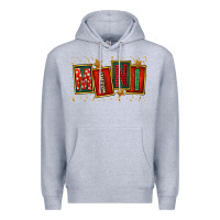 Heather Grey mini christmas Premium Hoodie - FaDigitalArtStudio