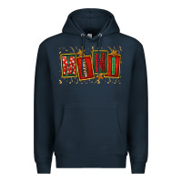 Navy mini christmas Premium Hoodie - FaDigitalArtStudio