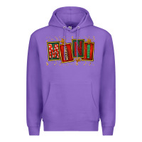 Purple mini christmas Premium Hoodie - FaDigitalArtStudio