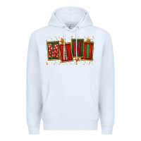 White mini christmas Premium Hoodie - FaDigitalArtStudio