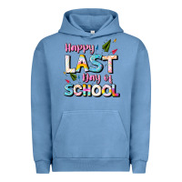 Pigment Pebble Blue happy last day of school Urban Hoodie - JahusDesignShop