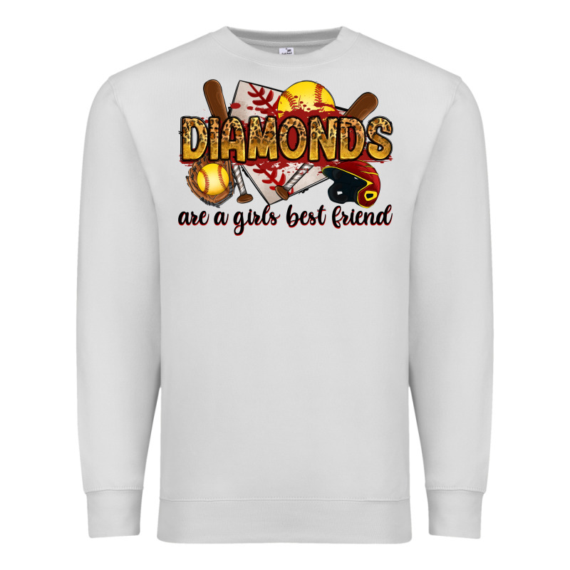 Diamonds Are A Girls Best Friends Premium Sweatshirt by RanaPortraitStore | Teevron