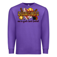 Purple diamonds are a girls best friends Premium Sweatshirt - RanaPortraitStore