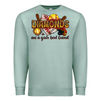 Seafoam diamonds are a girls best friends Premium Sweatshirt - RanaPortraitStore
