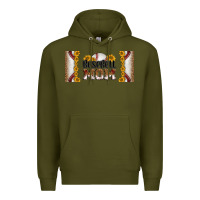 Army Green leopard baseball mom 16oz libbey glass Premium Hoodie - HRA Design Shop