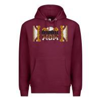 Burgundy leopard baseball mom 16oz libbey glass Premium Hoodie - HRA Design Shop