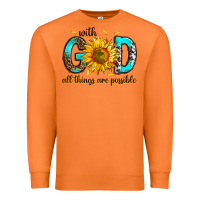 Carrot with god all things possible Premium Sweatshirt - RanaPortraitStore