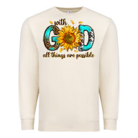 Sandshell with god all things possible Premium Sweatshirt - RanaPortraitStore