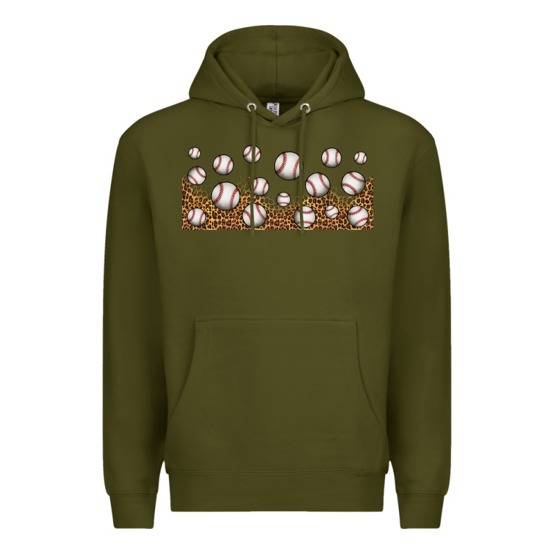 Leopard Baseball 16oz Libbey Glass Premium Hoodie by HRA Design Shop | Teevron