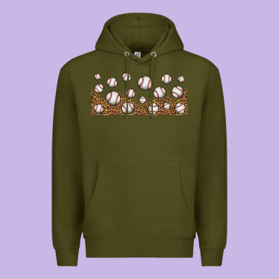 Leopard Baseball 16oz Libbey Glass Premium Hoodie Designed By Hra Design Shop