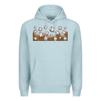 Blue Mist leopard baseball 16oz libbey glass Premium Hoodie - HRA Design Shop