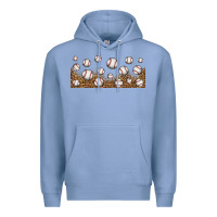 Colony Blue leopard baseball 16oz libbey glass Premium Hoodie - HRA Design Shop