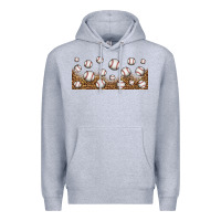 Heather Grey leopard baseball 16oz libbey glass Premium Hoodie - HRA Design Shop