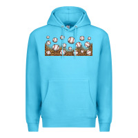 Ocean Blue leopard baseball 16oz libbey glass Premium Hoodie - HRA Design Shop