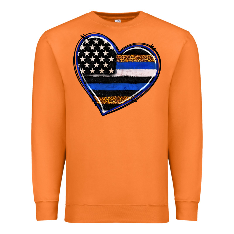 Police Heart Premium Sweatshirt by RanaPortraitStore | Teevron