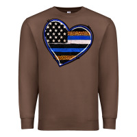 Chestnut police heart Premium Sweatshirt - RanaPortraitStore