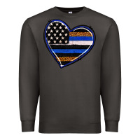 Smoke police heart Premium Sweatshirt - RanaPortraitStore