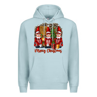 Blue Mist Merry christmas elfs Premium Hoodie - FaDigitalArtStudio