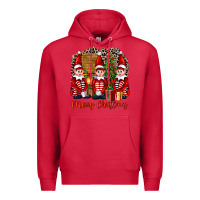 Cardinal Merry christmas elfs Premium Hoodie - FaDigitalArtStudio