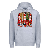 Heather Grey Merry christmas elfs Premium Hoodie - FaDigitalArtStudio