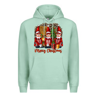 Seafoam Merry christmas elfs Premium Hoodie - FaDigitalArtStudio