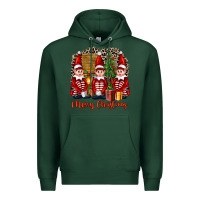 Sports Green Merry christmas elfs Premium Hoodie - FaDigitalArtStudio