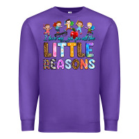 Purple i love my job for all the little reason Premium Sweatshirt - RanaPortraitStore