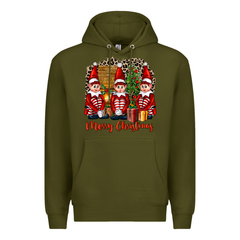 Merry Christmas Elfs Premium Hoodie by FaDigitalArtStudio | Teevron