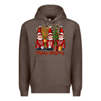 Coffee Merry christmas elfs Premium Hoodie - FaDigitalArtStudio