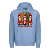 Colony Blue Merry christmas elfs Premium Hoodie - FaDigitalArtStudio
