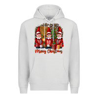 Dove Grey Merry christmas elfs Premium Hoodie - FaDigitalArtStudio