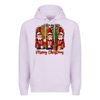 Lilac Merry christmas elfs Premium Hoodie - FaDigitalArtStudio