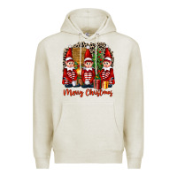 Oatmeal Heather Merry christmas elfs Premium Hoodie - FaDigitalArtStudio